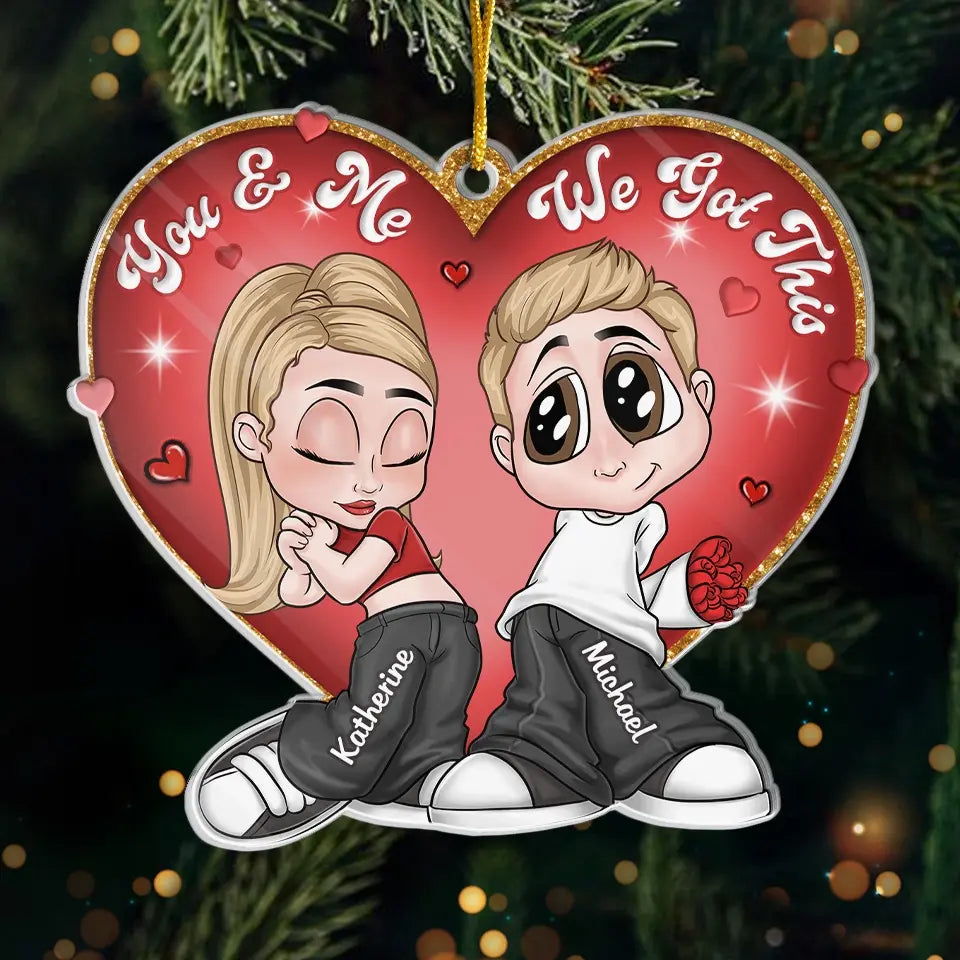 We Believe In Love - Couple Personalized Custom Ornament - Acrylic Custom Shaped - Christmas Gift For Husband Wife, Anniversary