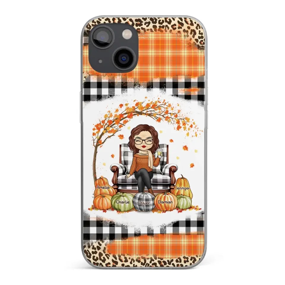 You Are The Epitome Of Awesome - Family Personalized Custom Clear Phone Case - Autumn Fall Gift For Grandma