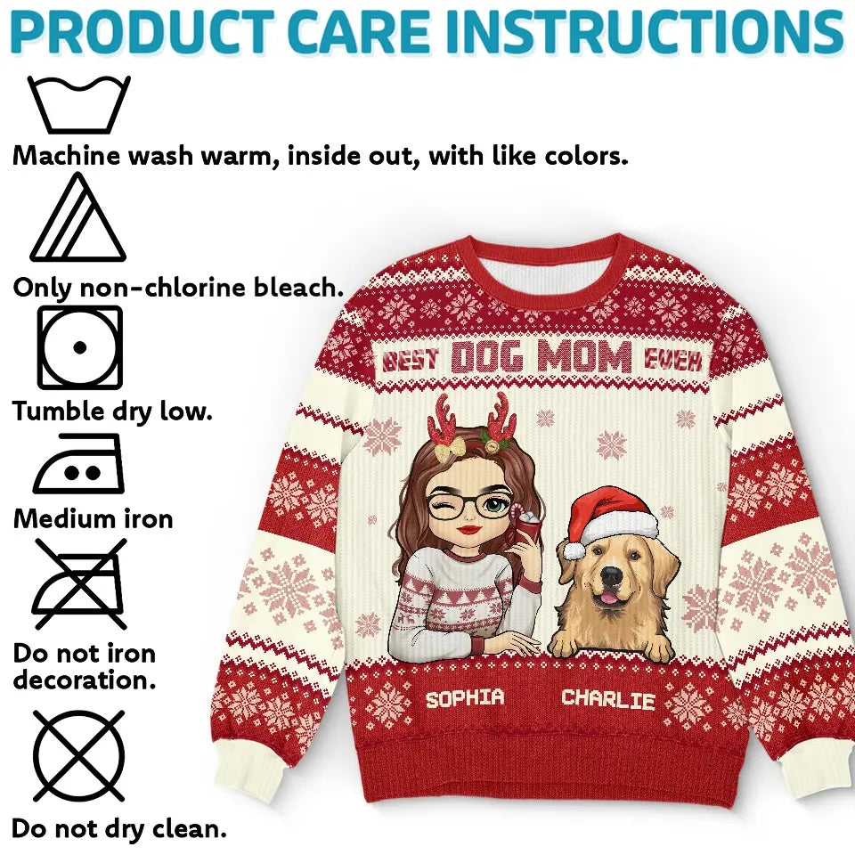 Feline Jolly This Christmas - Dog & Cat Personalized Custom Ugly Sweatshirt - Unisex Wool Jumper - Christmas Gift For Pet Owners, Pet Lovers