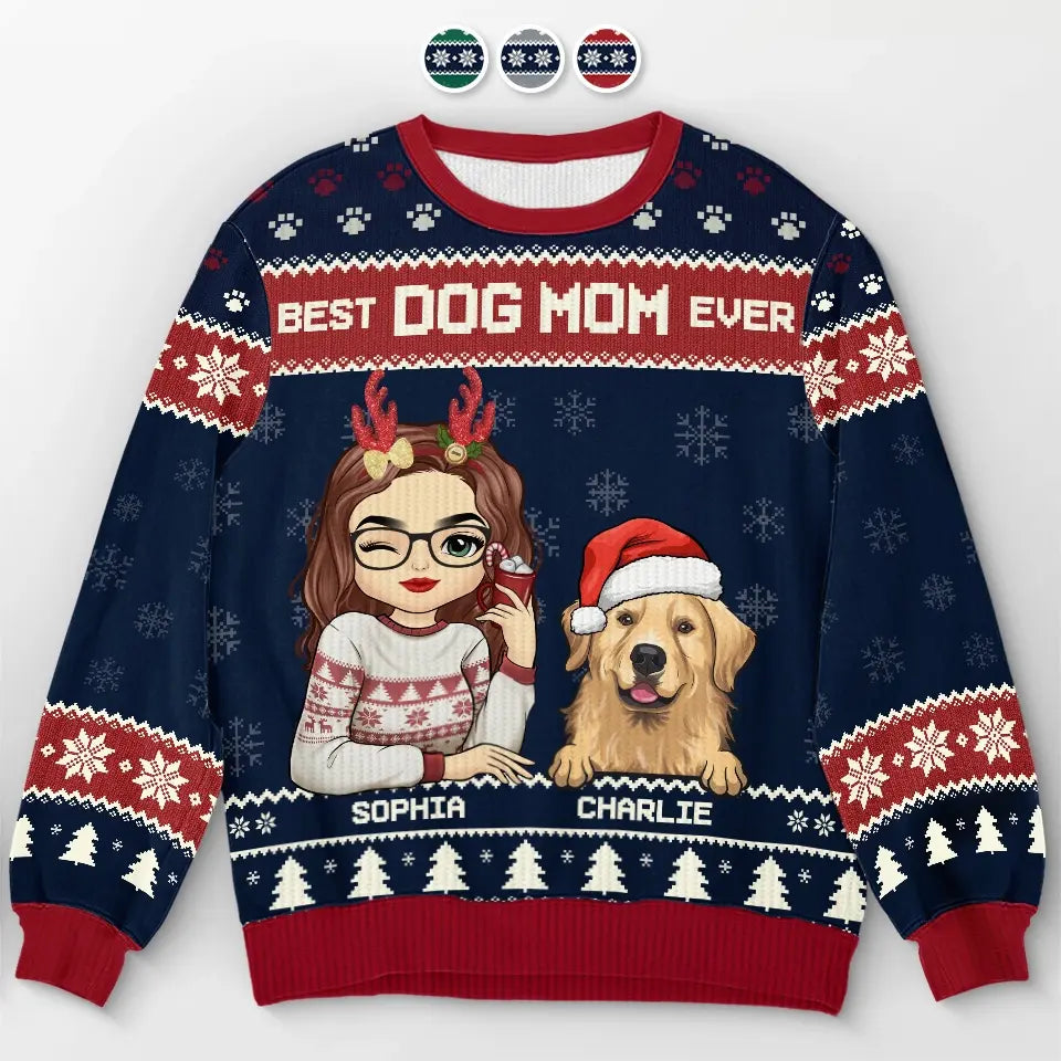 Have Yourself A Furry Little Christmas - Dog & Cat Personalized Custom Ugly Sweatshirt - Unisex Wool Jumper - Christmas Gift For Pet Owners, Pet Lovers