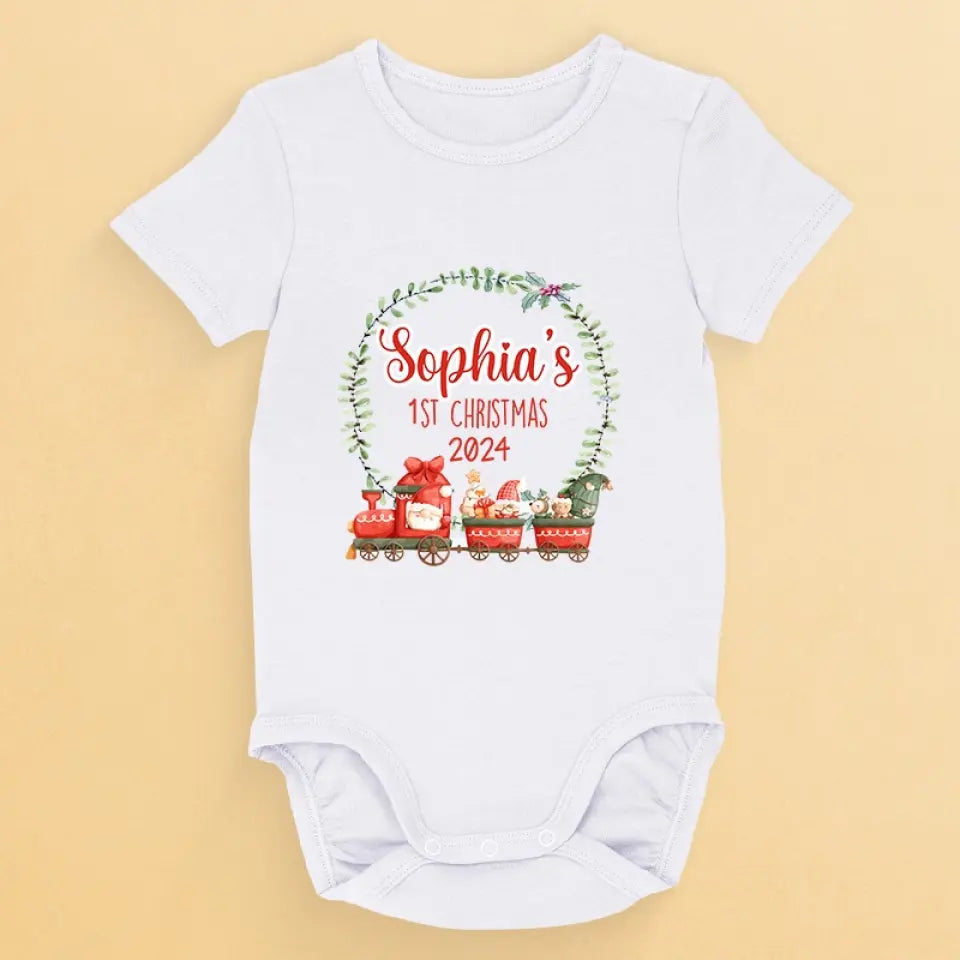 Your Newborn Giggles Are The Sweetest Holiday Harmony - Family Personalized Custom Baby Onesie - Christmas Gift For Baby Kids, Newborn Baby
