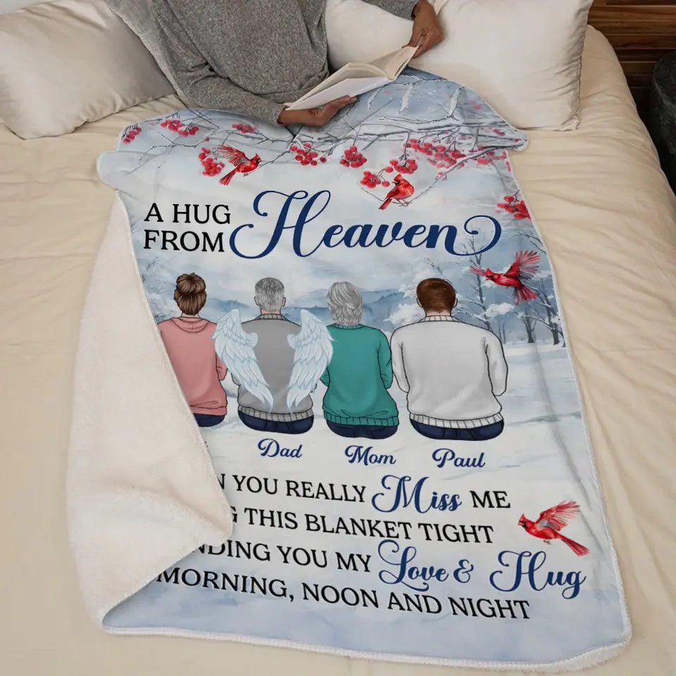 A Thoughtful Way To Show Your Love And Sympathy - Memorial Personalized Custom Blanket - Sympathy Gift For Family Members