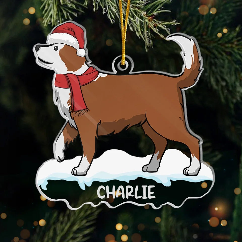 Paws And Enjoy The Magic Of Christmas - Dog & Cat Personalized Custom Ornament - Acrylic Custom Shaped - Christmas Gift For Pet Owners, Pet Lovers
