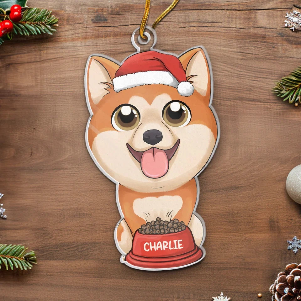 Hang A Little Love On The Tree This Christmas With A Custom Ornament - Dog & Cat Personalized Custom Ornament - Acrylic Custom Shaped - Christmas Gift For Pet Owners, Pet Lovers