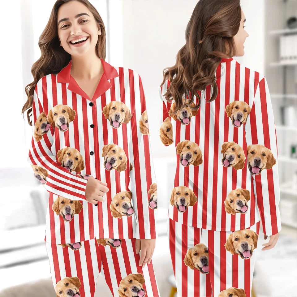 Custom Photo You’re My Furry Christmas Miracle - Dog & Cat Personalized Custom Pajamas - Christmas Gift For Pet Owners, Pet Lovers