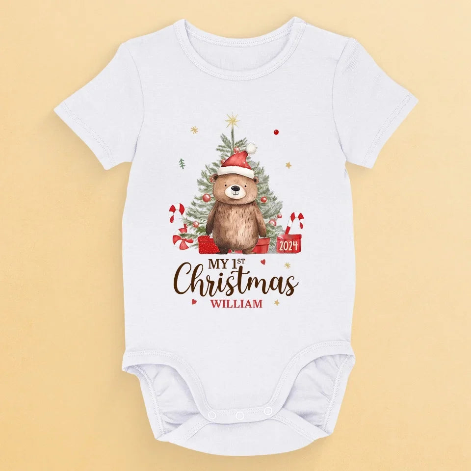 Like A Baby Bear, Full Of Cuddles And Curiosity - Family Personalized Custom Baby Onesie - Christmas Gift For Baby Kids, Newborn Baby