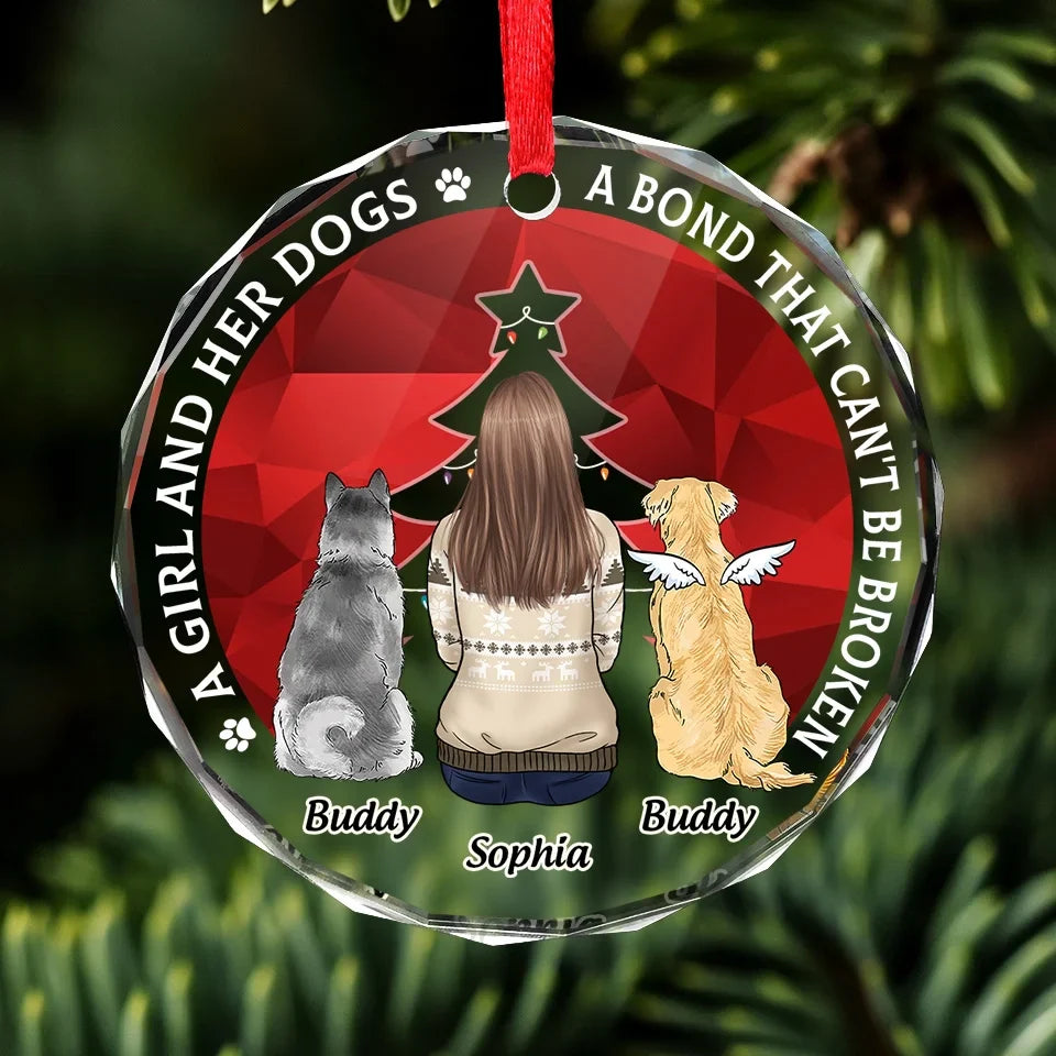 Feline Jolly This Christmas! - Dog Personalized Custom Circle Glass Ornament - Christmas Gift For Pet Owners, Pet Lovers