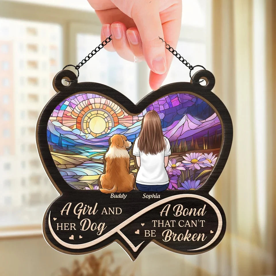 Everyone Is Taught That Angels Have Wings - Memorial Personalized Window Hanging Suncatcher - Sympathy Gift For Pet Owners, Pet Lovers