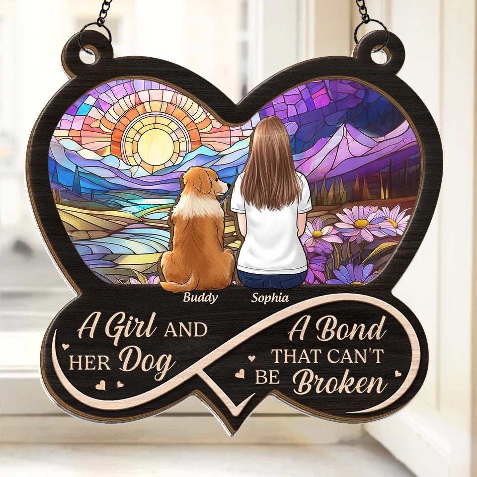 Everyone Is Taught That Angels Have Wings - Memorial Personalized Window Hanging Suncatcher - Sympathy Gift For Pet Owners, Pet Lovers