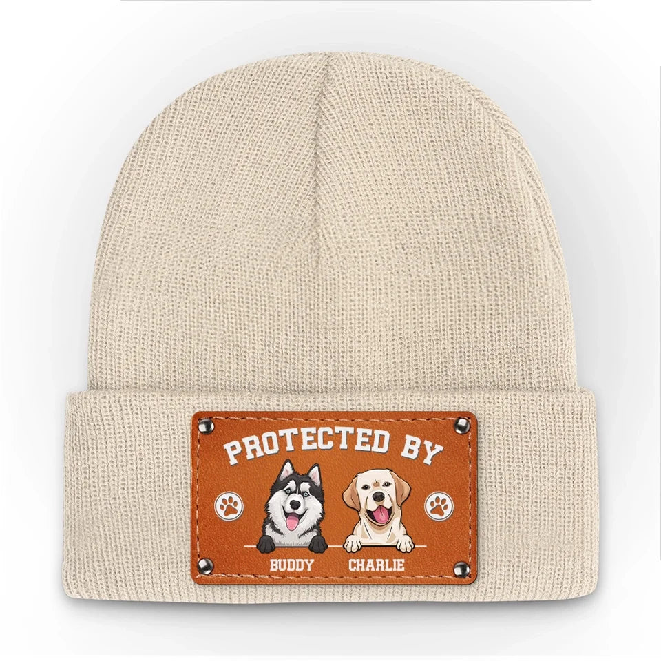 Happinеss Is A Warm Puppy - Dog & Cat Personalized Custom Baby Beanie Hat - Gift For Pet Owners, Pet Lovers