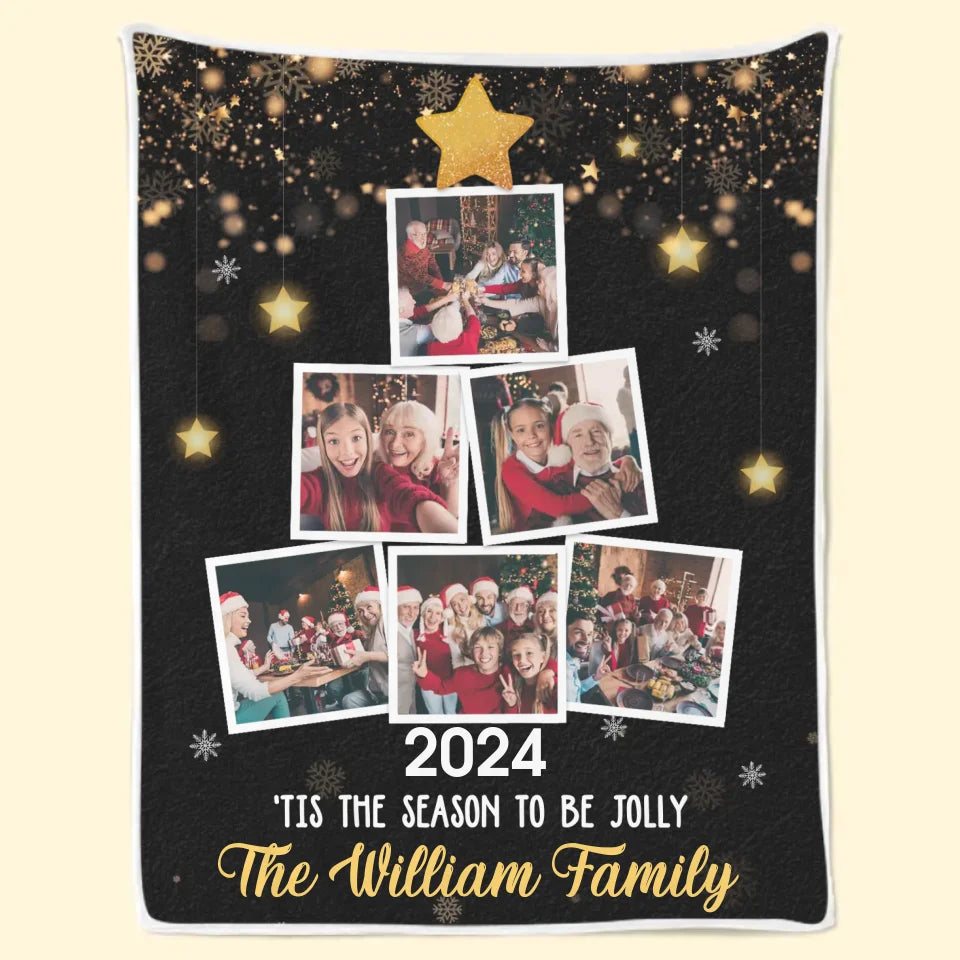 Custom Photo Being With Family Is The Best Part Of Christmas - Family Personalized Custom Blanket - Christmas Gift For Family Members