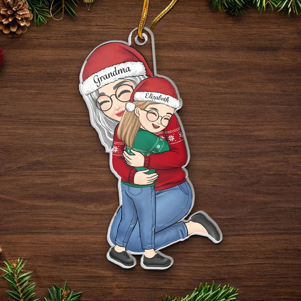 You Are In My Heart Forever, Grandma - Family Personalized Custom Ornament - Acrylic Custom Shaped - Christmas Gift For Grandma