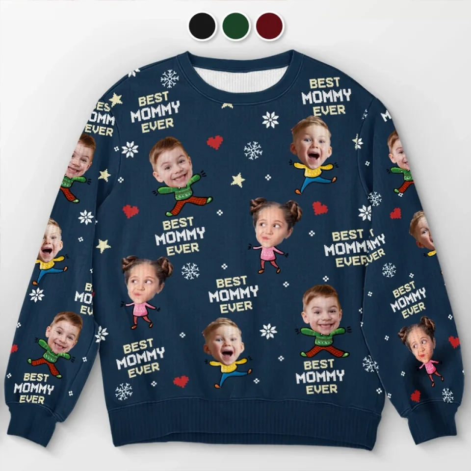 Family Is The Greatest Gift Of All - Family Personalized Custom Ugly Sweatshirt - Unisex Wool Jumper - Christmas Gift For Family Members