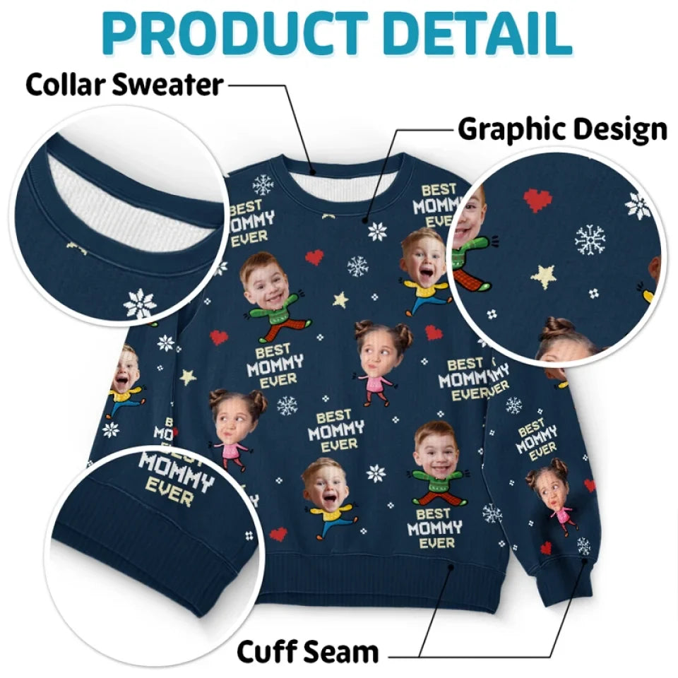 Family Is The Greatest Gift Of All - Family Personalized Custom Ugly Sweatshirt - Unisex Wool Jumper - Christmas Gift For Family Members