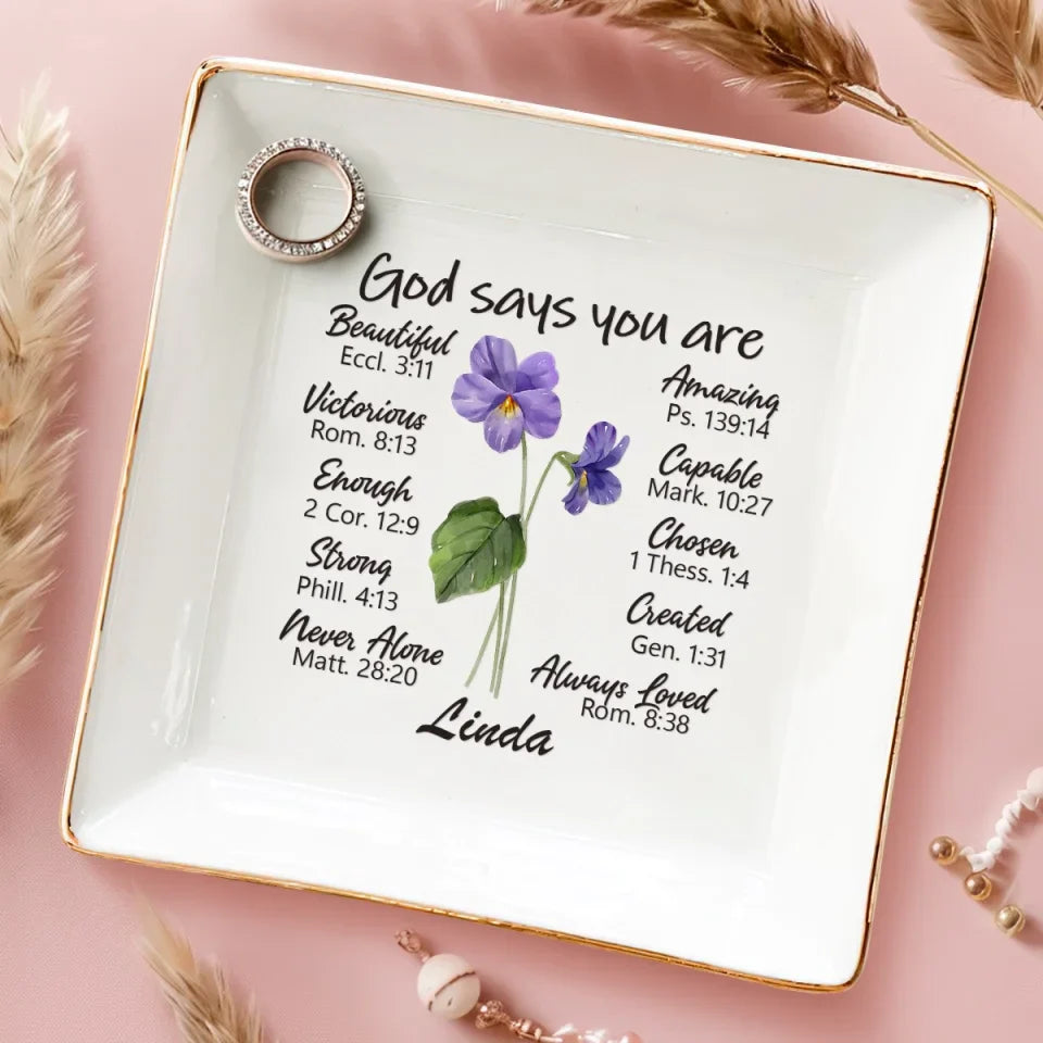 Life Is Better With True Friends Like You By My Side - Bestie Personalized Custom Jewelry Dish - Gift For Best Friends, BFF, Sisters