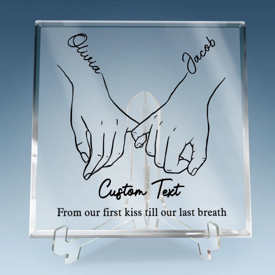 I Love You Forever & Always - Couple Personalized Custom Square Shaped Acrylic Plaque - New Arrival, Gift For Husband Wife, Anniversary AMZ