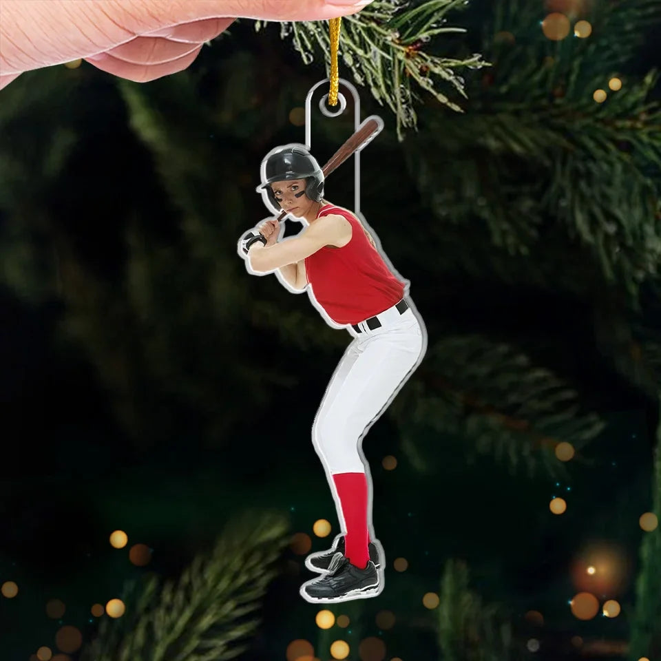 Custom Photo Find Your Greatness - Personalized Custom Ornament - Acrylic Custom Shaped - Christmas Gift For Sport Lovers, Sport Players
