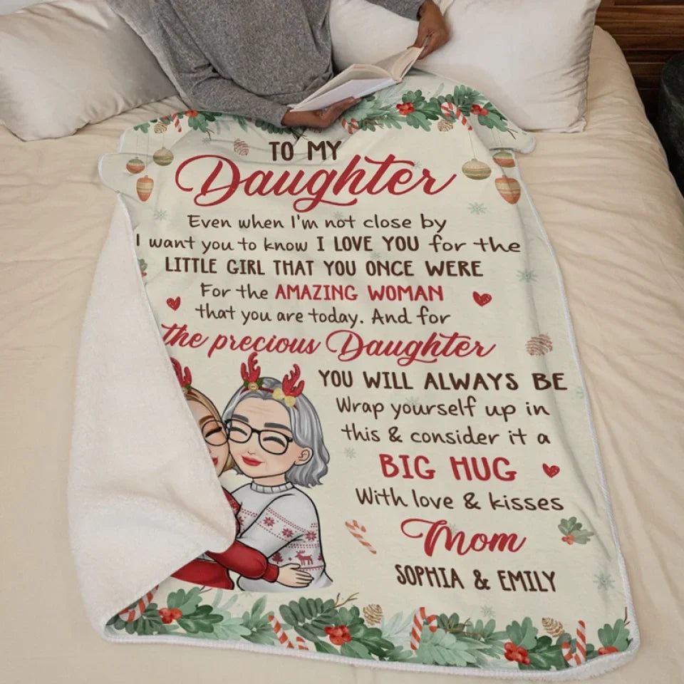 Our Love Is A Garden, Forever In Bloom - Family Personalized Custom Blanket - Christmas Gift For Grandma, Mom, Daughter