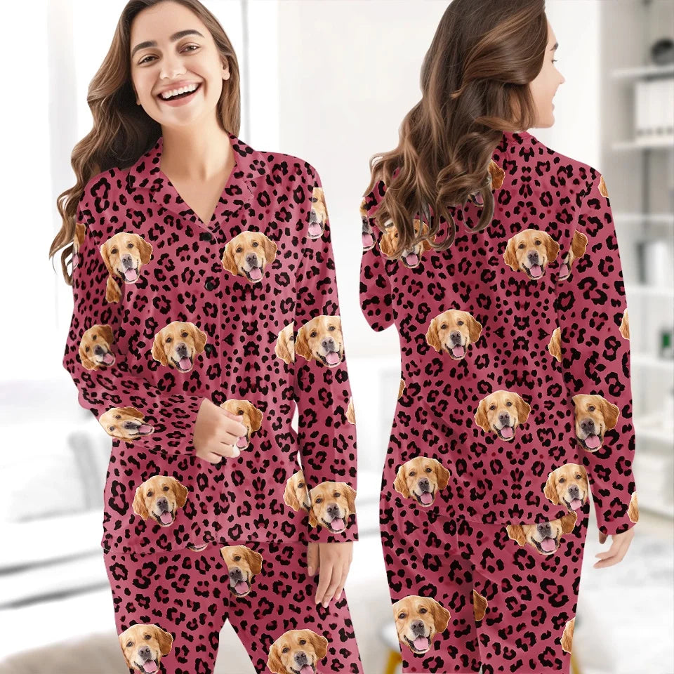 Custom Photo The Best Therapist Has Fur And Four Legs - Dog & Cat Personalized Custom Pajamas - Christmas Gift For Pet Owners, Pet Lovers