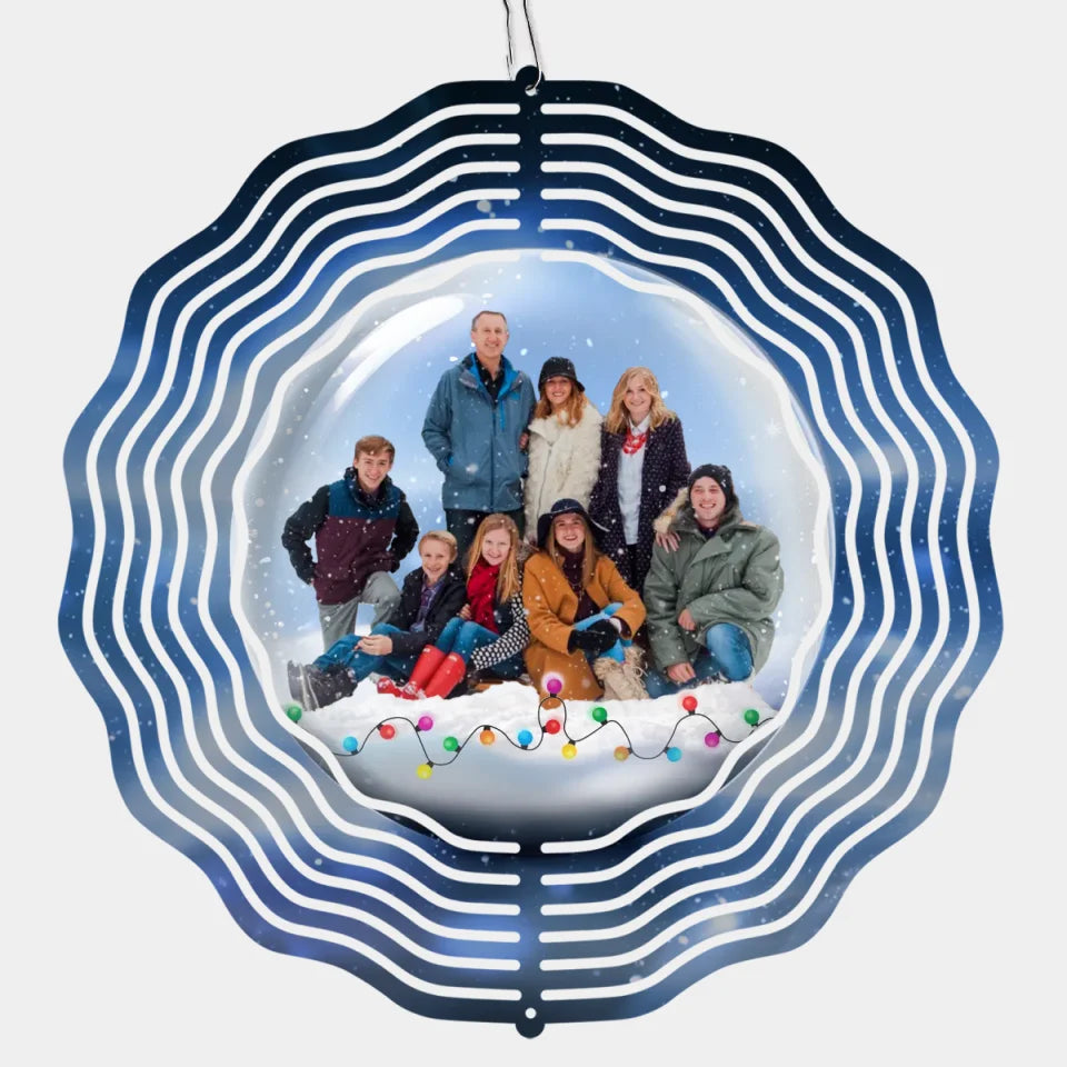 Custom Photo This Gift Spins Joy And Love Into Our Lives - Family Personalized Custom Wind Spinner - Christmas Gift For Family Members