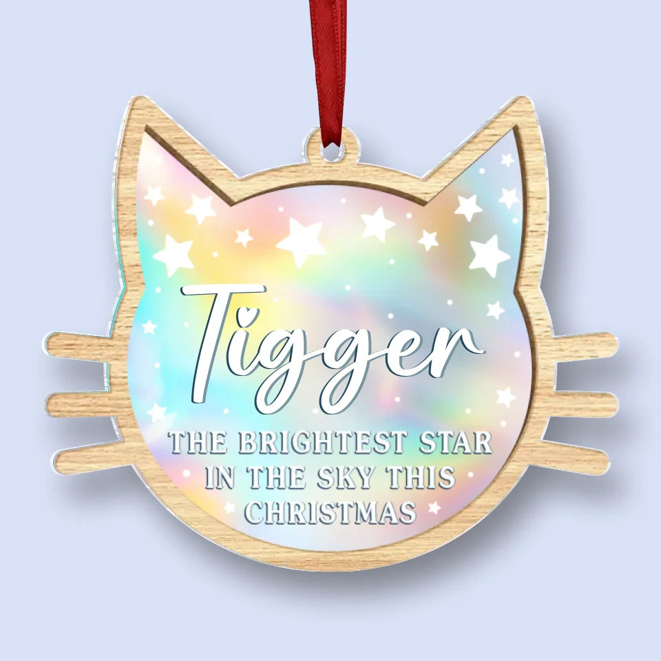Missing You More During The Holidays - Memorial Personalized Custom Hologram Ornament - Sympathy Gift, Christmas Gift For Pet Owners, Pet Lovers