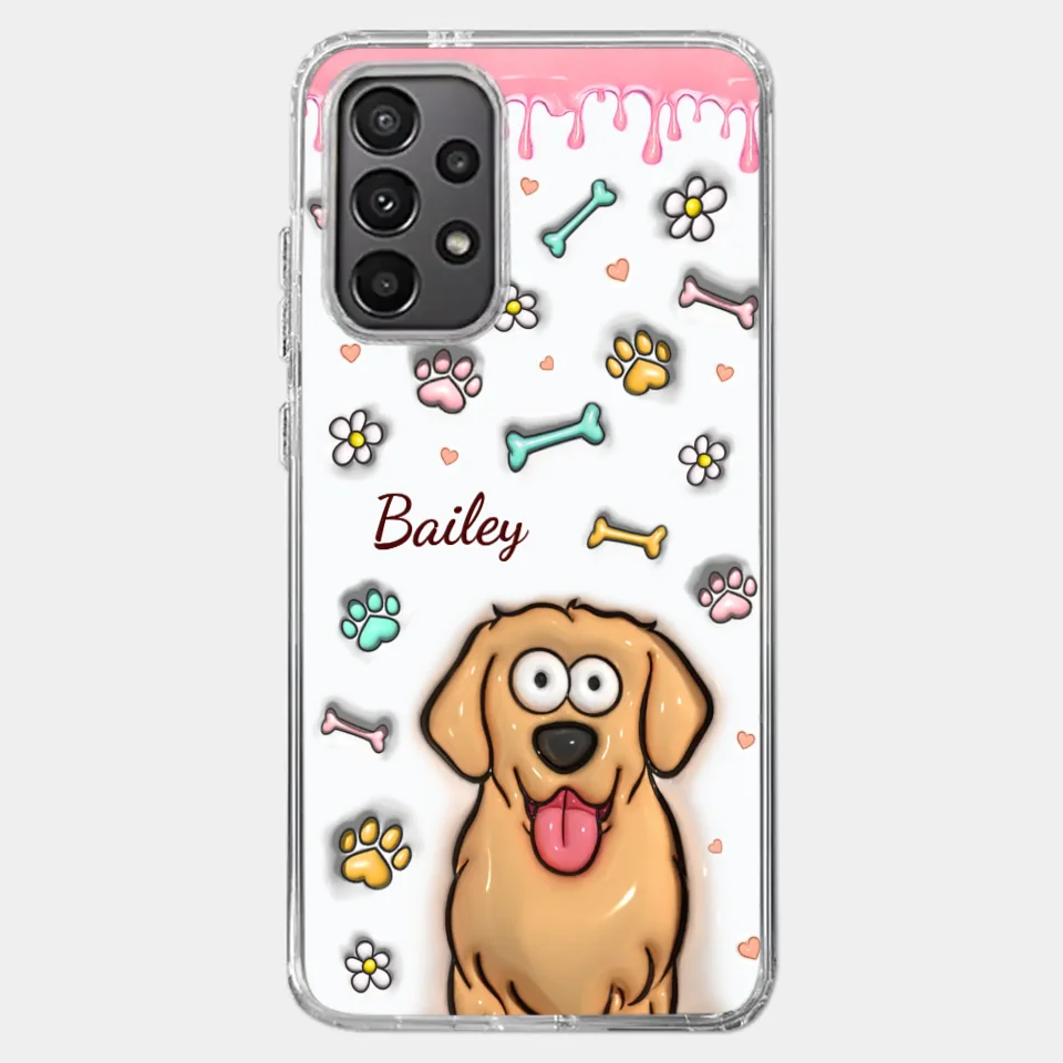 A Pet Mom’s Heart Is A Mosaic Of Paw Prints - Dog & Cat Personalized Custom 3D Inflated Effect Printed Clear Phone Case - Gift For Pet Owners, Pet Lovers