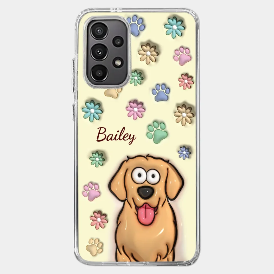My Pet’s Happiness Is My Daily Mission - Dog & Cat Personalized Custom 3D Inflated Effect Printed Clear Phone Case - Gift For Pet Owners, Pet Lovers