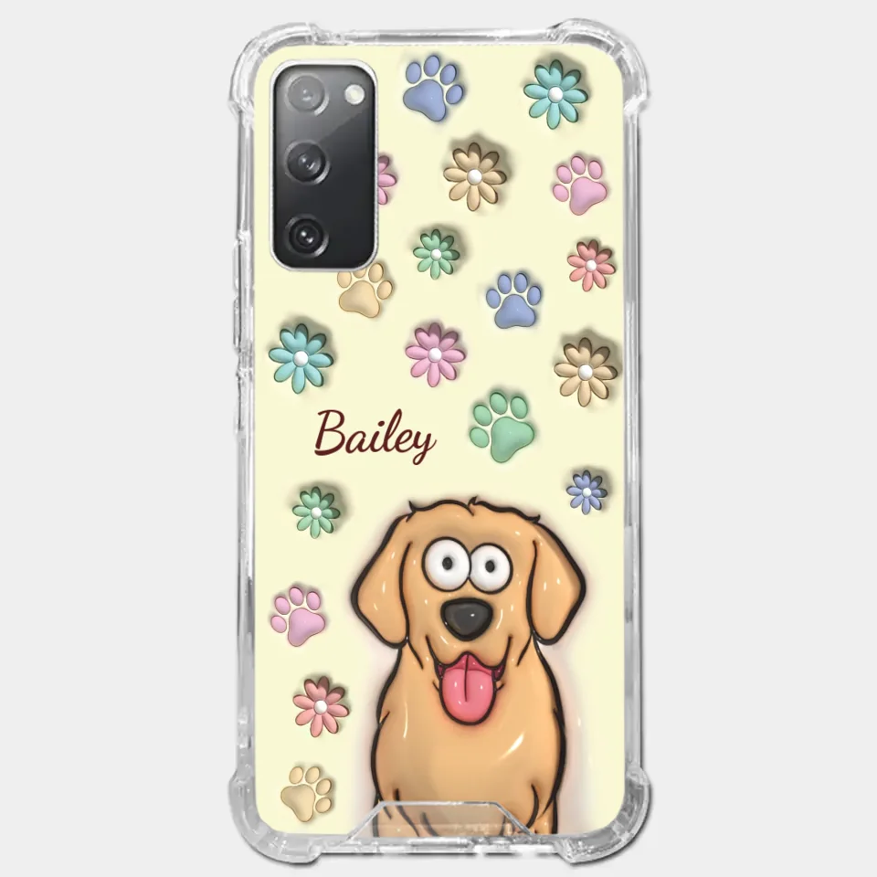 My Pet’s Happiness Is My Daily Mission - Dog & Cat Personalized Custom 3D Inflated Effect Printed Clear Phone Case - Gift For Pet Owners, Pet Lovers