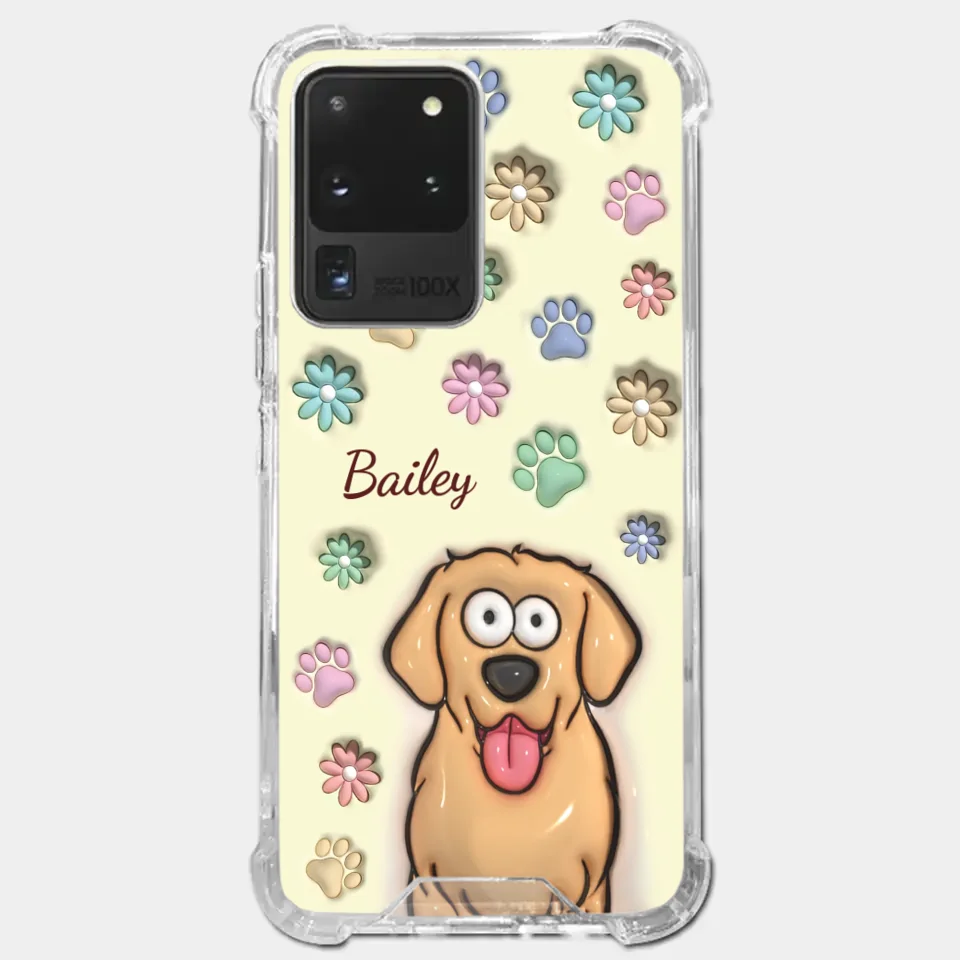 My Pet’s Happiness Is My Daily Mission - Dog & Cat Personalized Custom 3D Inflated Effect Printed Clear Phone Case - Gift For Pet Owners, Pet Lovers