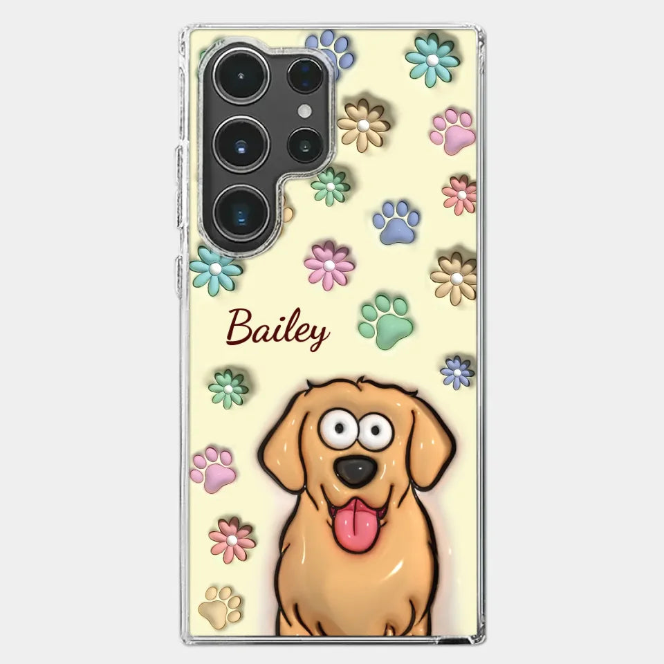 My Pet’s Happiness Is My Daily Mission - Dog & Cat Personalized Custom 3D Inflated Effect Printed Clear Phone Case - Gift For Pet Owners, Pet Lovers