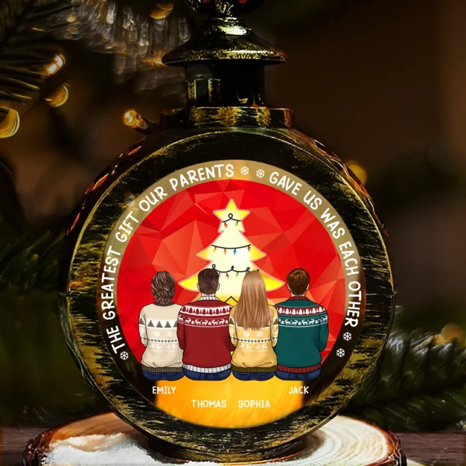 Family Is The Gift That Lasts Forever - Family Personalized Custom Candlelight Lantern Ornament - Christmas Gift For Family Members