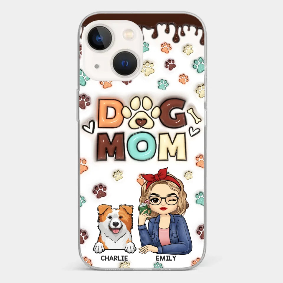 Life Is Better With A Wagging Tail By My Side - Dog & Cat Personalized Custom 3D Inflated Effect Printed Clear Phone Case - Gift For Pet Owners, Pet Lovers