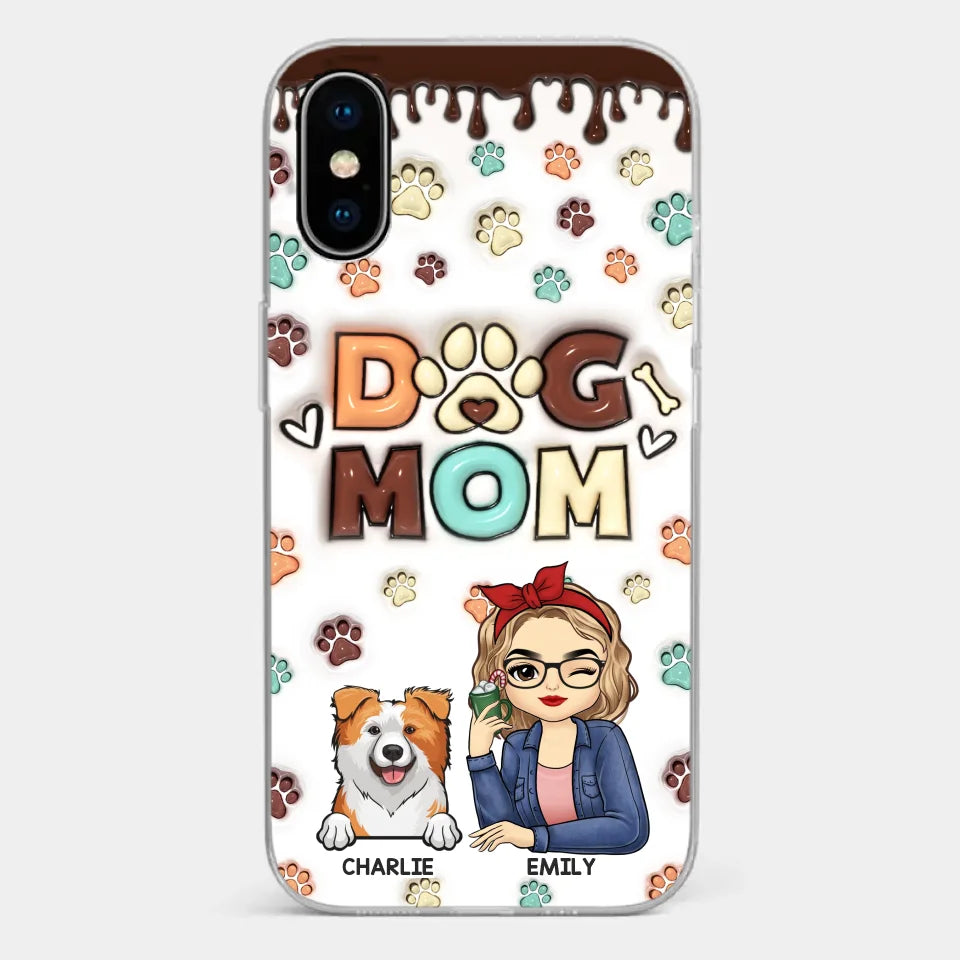 Life Is Better With A Wagging Tail By My Side - Dog & Cat Personalized Custom 3D Inflated Effect Printed Clear Phone Case - Gift For Pet Owners, Pet Lovers