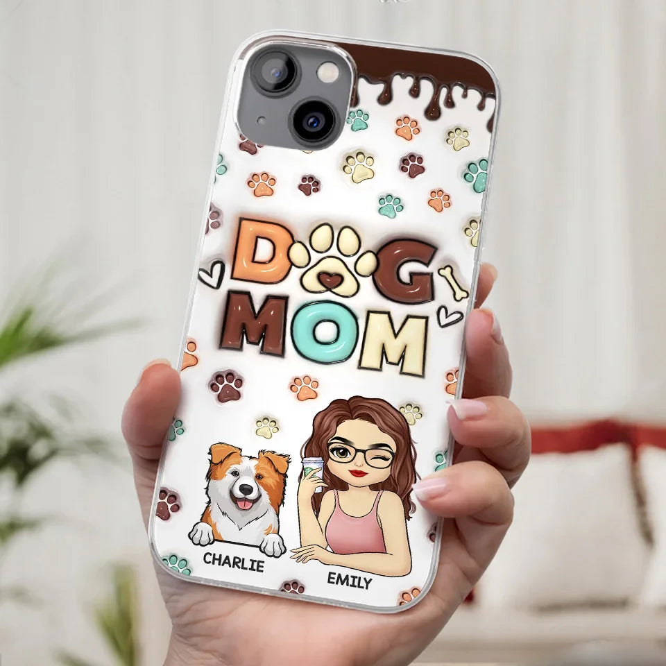 Life Is Better With A Wagging Tail By My Side - Dog & Cat Personalized Custom 3D Inflated Effect Printed Clear Phone Case - Gift For Pet Owners, Pet Lovers