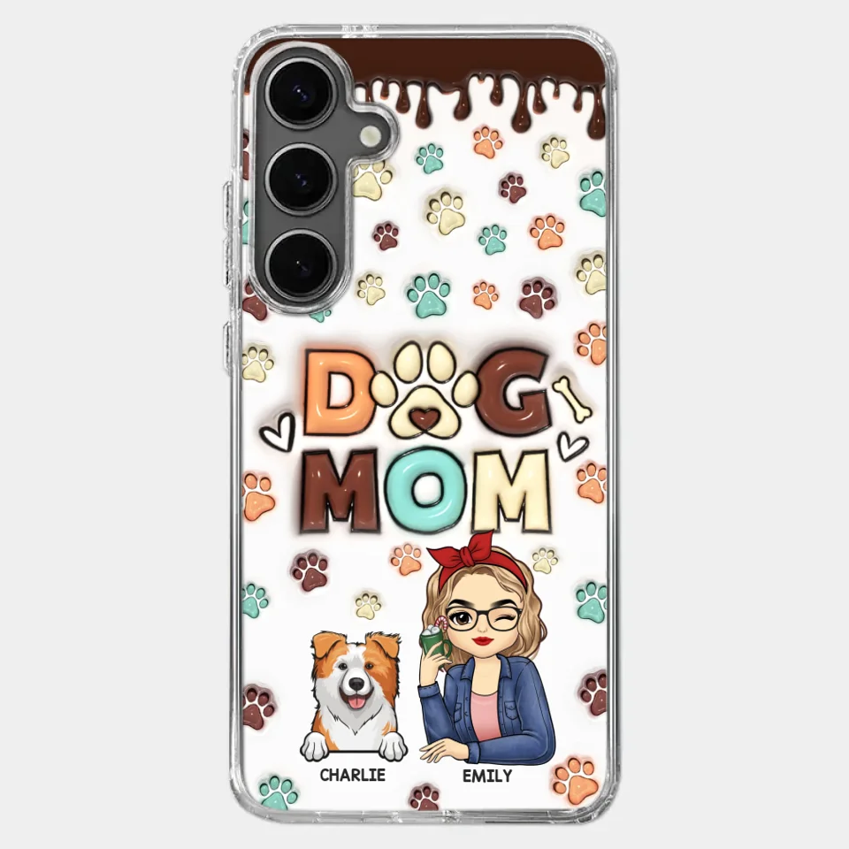 Life Is Better With A Wagging Tail By My Side - Dog & Cat Personalized Custom 3D Inflated Effect Printed Clear Phone Case - Gift For Pet Owners, Pet Lovers