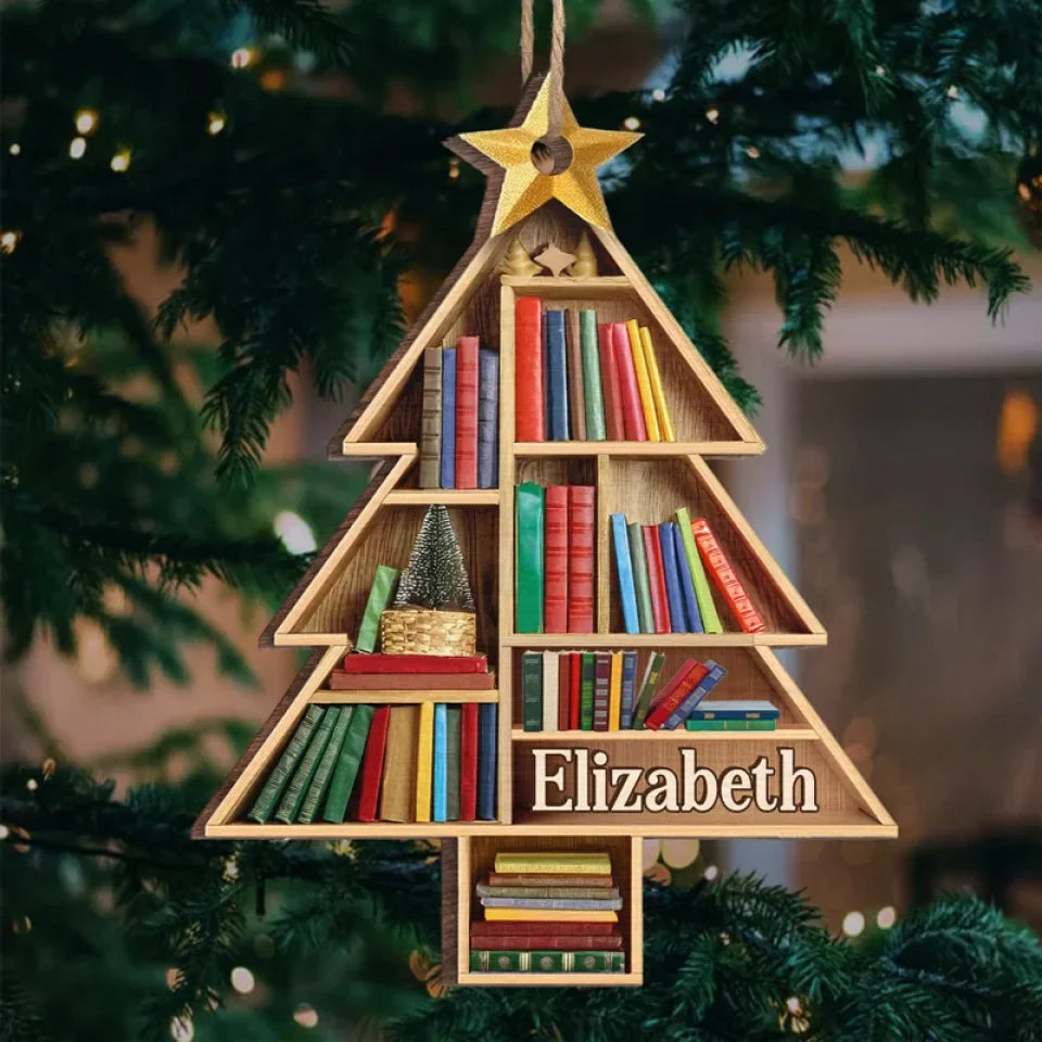 Custom Wood, Acrylic Ornament - Personalized Christmas Bookish Gifts For Book Lovers, Bookworms, Readers - Books Are The Mirrors Of The Soul