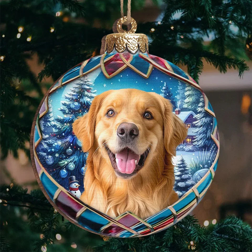 Custom Photo Pets Make Our Lives Whole - Dog & Cat Personalized Custom Ornament - Wood Custom Shaped - Christmas Gift For Pet Owners, Pet Lovers