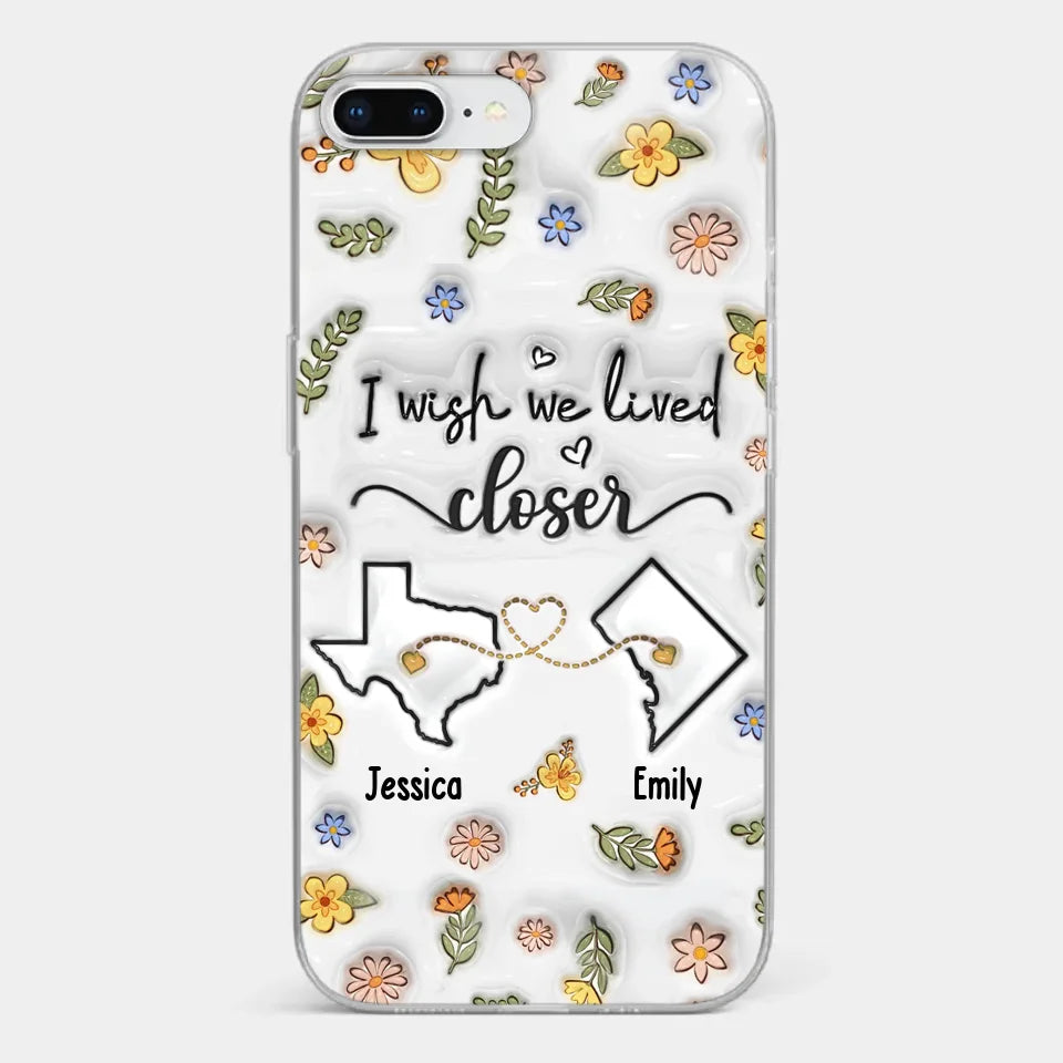 Friends Help You Shine And Catch You When You Fall - Bestie Personalized Custom 3D Inflated Effect Printed Clear Phone Case - Gift For Best Friends, BFF, Sisters