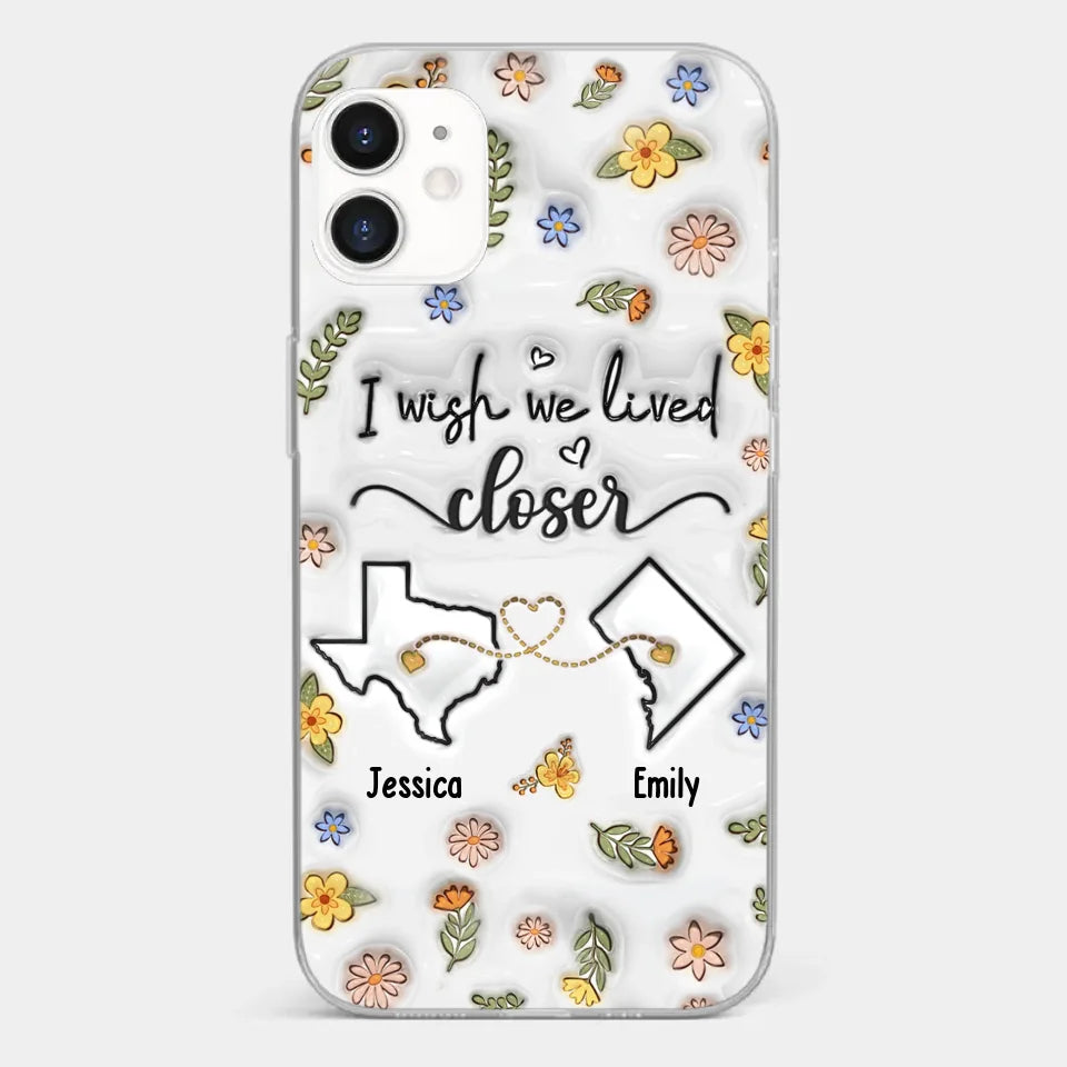 Friends Help You Shine And Catch You When You Fall - Bestie Personalized Custom 3D Inflated Effect Printed Clear Phone Case - Gift For Best Friends, BFF, Sisters