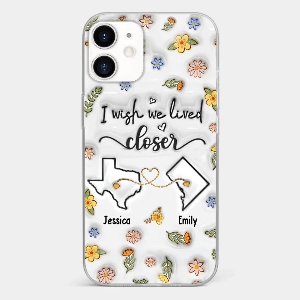 Friends Help You Shine And Catch You When You Fall - Bestie Personalized Custom 3D Inflated Effect Printed Clear Phone Case - Gift For Best Friends, BFF, Sisters