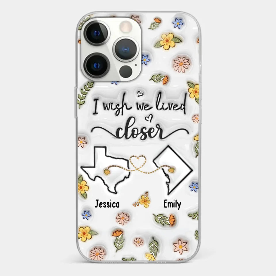 Friends Help You Shine And Catch You When You Fall - Bestie Personalized Custom 3D Inflated Effect Printed Clear Phone Case - Gift For Best Friends, BFF, Sisters