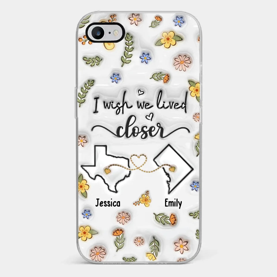 Friends Help You Shine And Catch You When You Fall - Bestie Personalized Custom 3D Inflated Effect Printed Clear Phone Case - Gift For Best Friends, BFF, Sisters