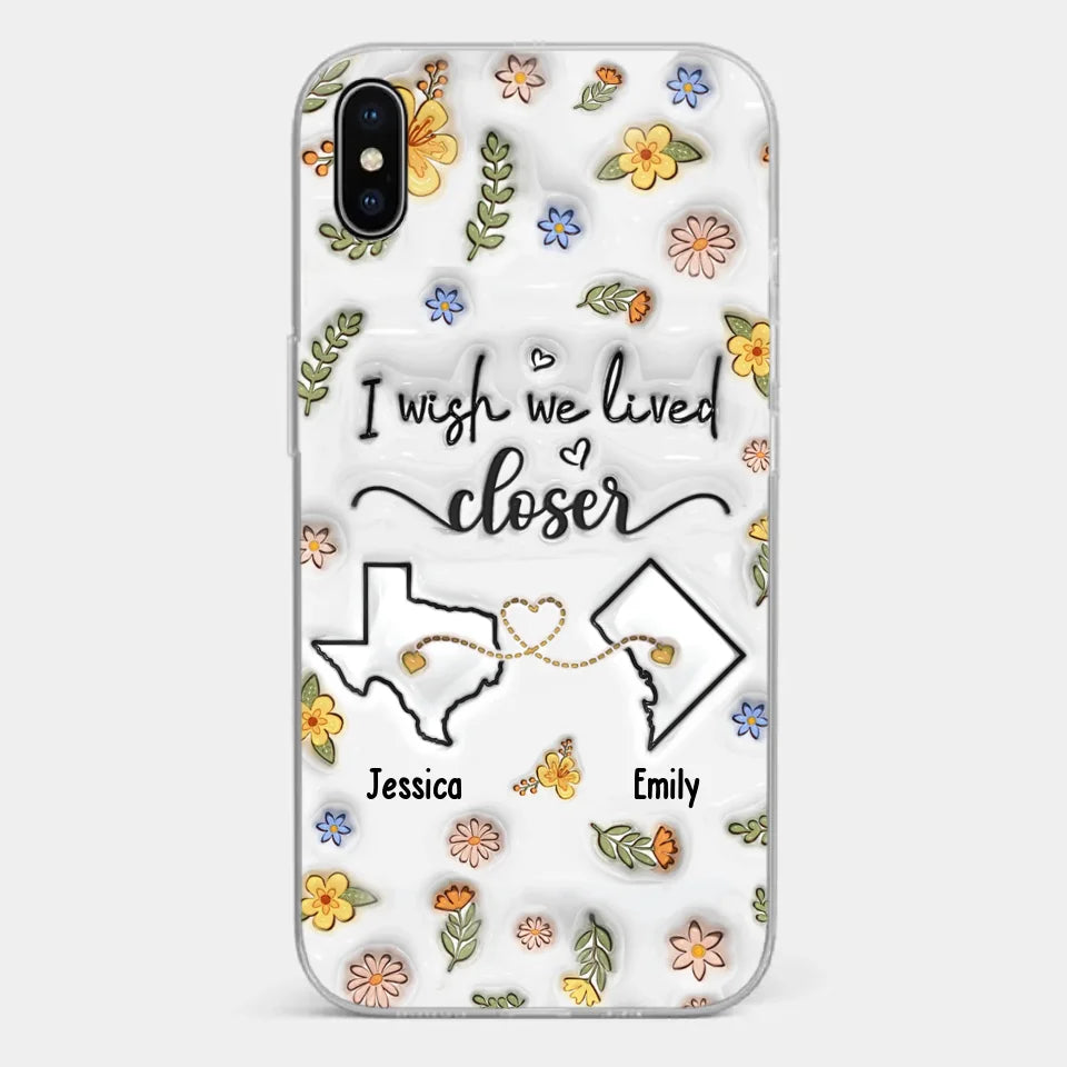 Friends Help You Shine And Catch You When You Fall - Bestie Personalized Custom 3D Inflated Effect Printed Clear Phone Case - Gift For Best Friends, BFF, Sisters