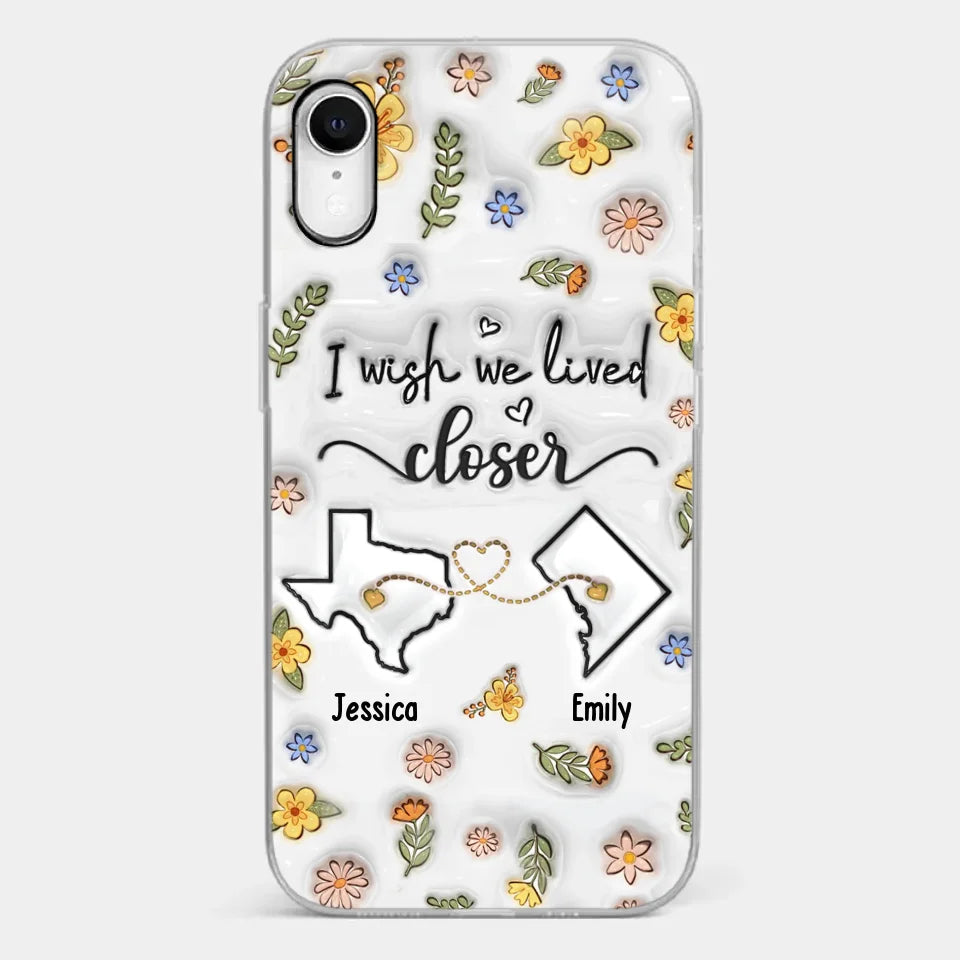 Friends Help You Shine And Catch You When You Fall - Bestie Personalized Custom 3D Inflated Effect Printed Clear Phone Case - Gift For Best Friends, BFF, Sisters