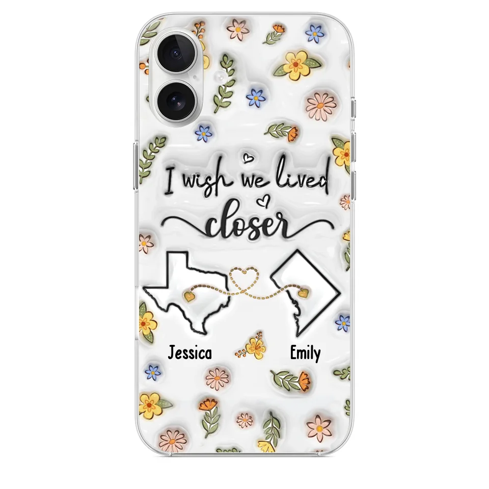 Friends Help You Shine And Catch You When You Fall - Bestie Personalized Custom 3D Inflated Effect Printed Clear Phone Case - Gift For Best Friends, BFF, Sisters