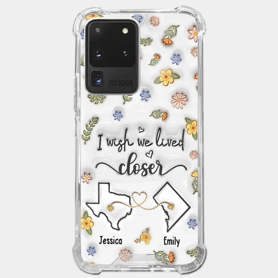 Friends Help You Shine And Catch You When You Fall - Bestie Personalized Custom 3D Inflated Effect Printed Clear Phone Case - Gift For Best Friends, BFF, Sisters