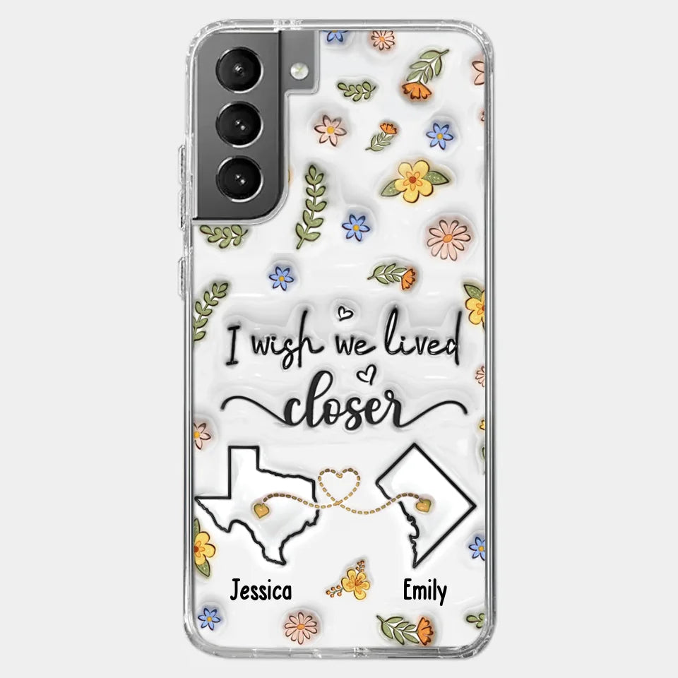 Friends Help You Shine And Catch You When You Fall - Bestie Personalized Custom 3D Inflated Effect Printed Clear Phone Case - Gift For Best Friends, BFF, Sisters