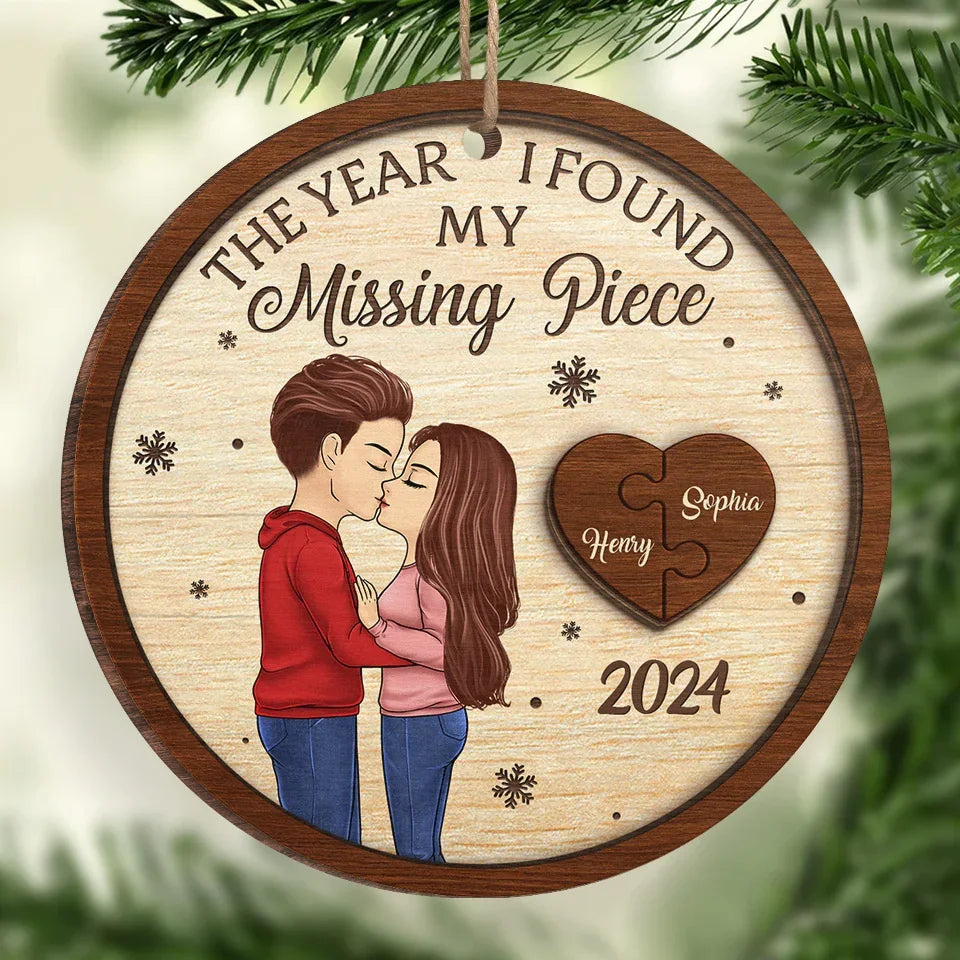 I Only Have Ice For You - Couple Personalized Custom Ornament - Wood Custom Shaped - Christmas Gift For Husband Wife, Anniversary