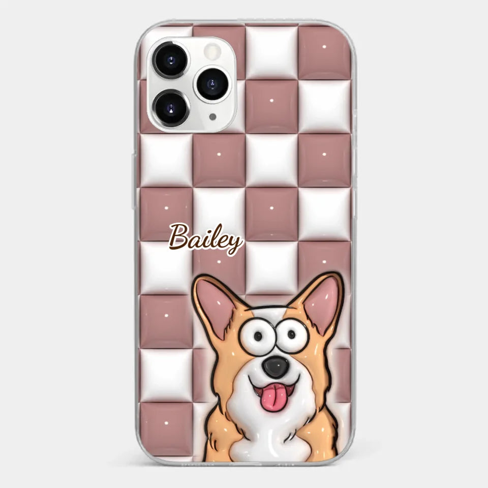 Embracing The Purrfection Of Life - Dog & Cat Personalized Custom 3D Inflated Effect Printed Clear Phone Case - Gift For Pet Owners, Pet Lovers