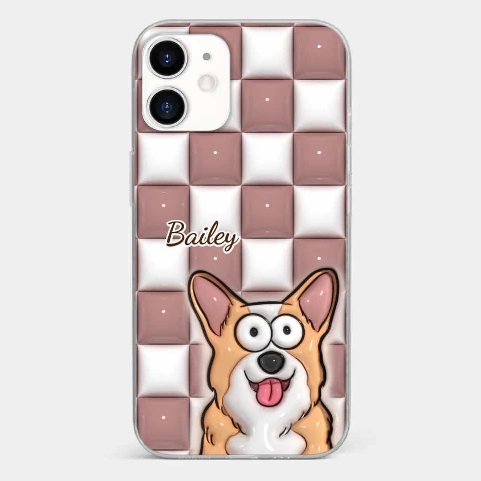 Embracing The Purrfection Of Life - Dog & Cat Personalized Custom 3D Inflated Effect Printed Clear Phone Case - Gift For Pet Owners, Pet Lovers